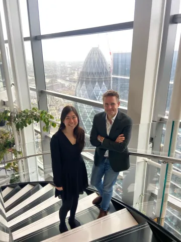 Vivian with our CEO and Founder, James Uffindel